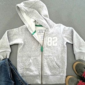 Carter's 2T boys gray zip up hoodie